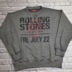 The Rolling Stones Sacramento Classic Concert Tour Sweatshirt July 22 Large